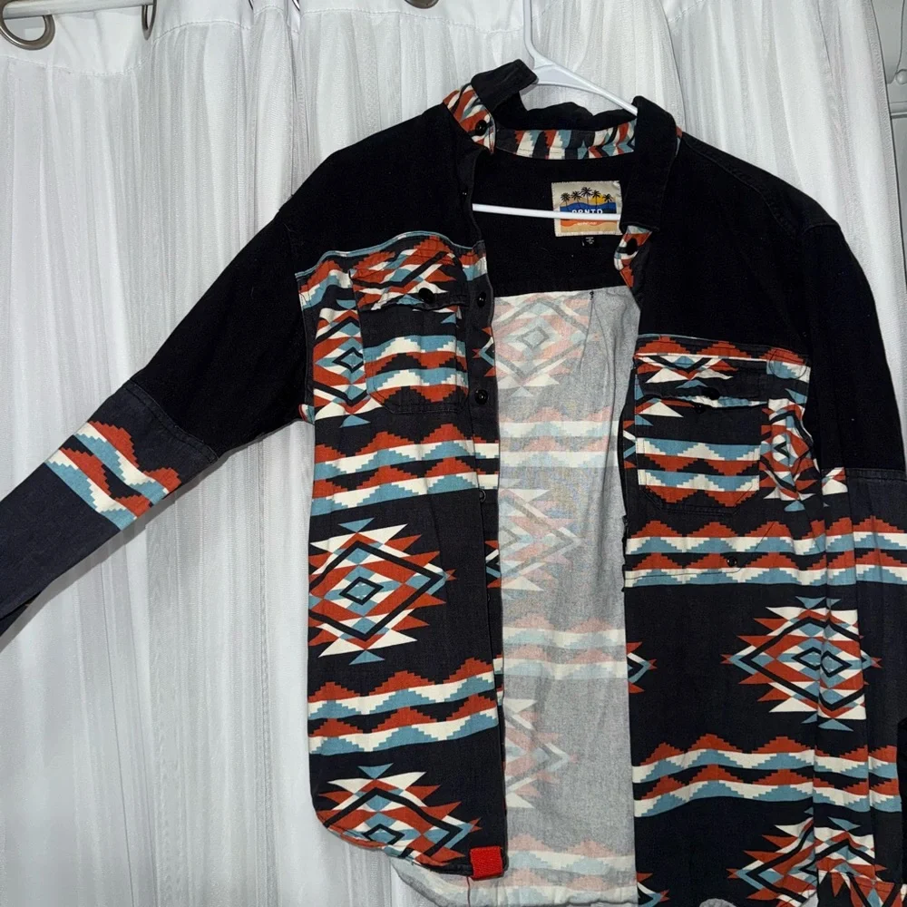 Aztec pattern Shacket - Picture 1 of 2